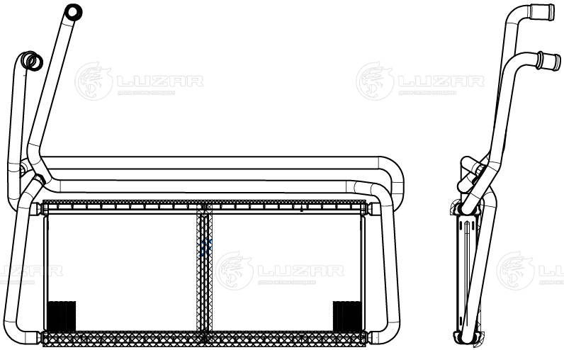 Schimbator caldura, incalzire habitaclu LRh 2805 LUZAR